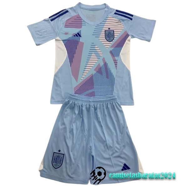 Replicas Portero Conjunto De Niños España 2024 Azul