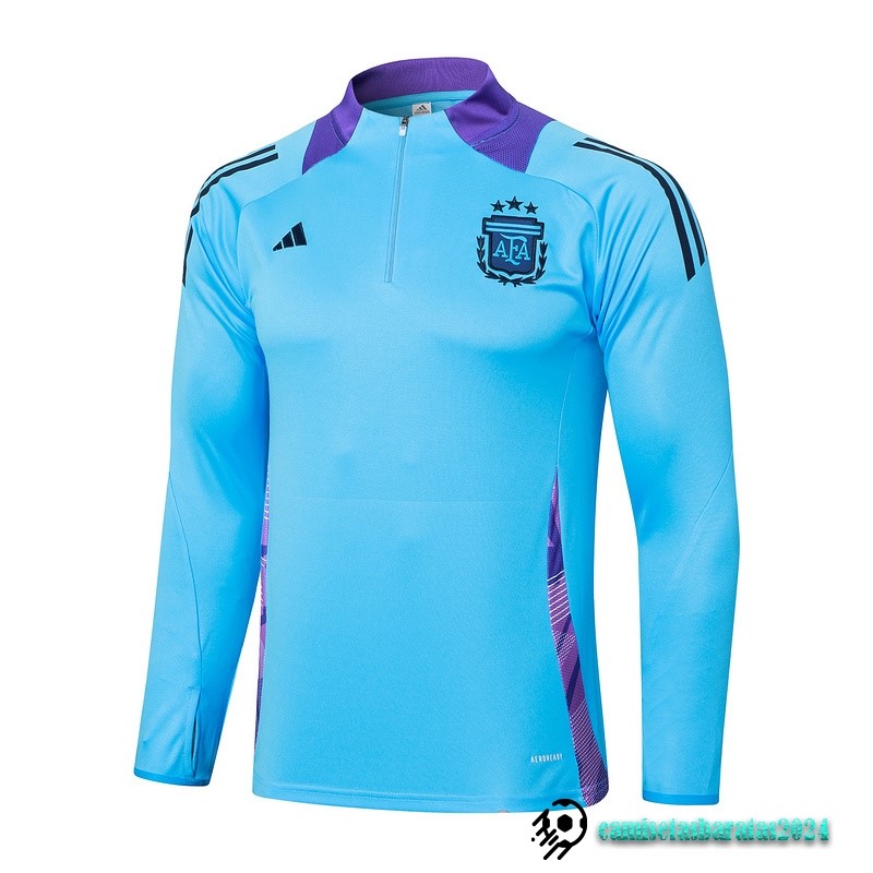 Replicas Sudadera Entrenamiento Argentina 2024 Azul Purpura