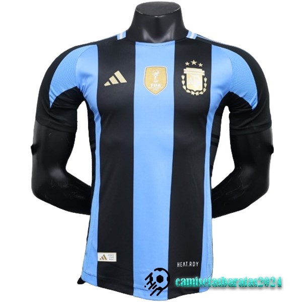 Replicas Tailandia Especial Jugadores Camiseta Argentina 2024 Azul Negro