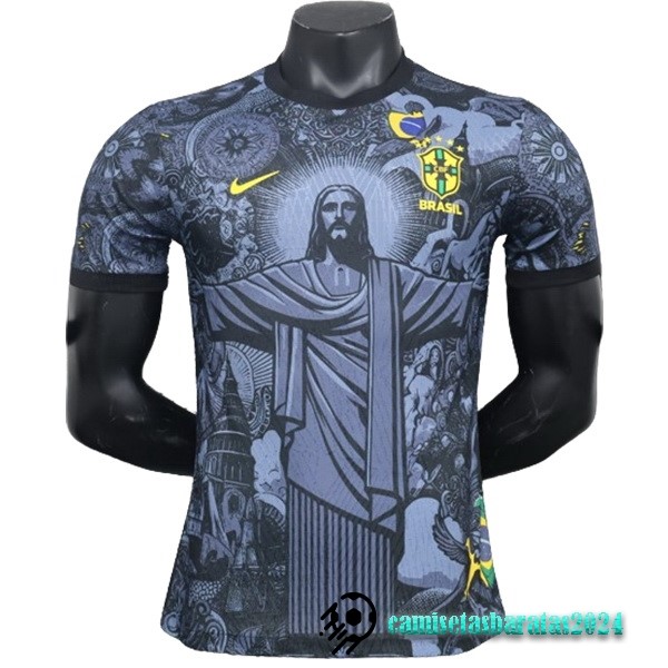 Replicas Tailandia Especial Jugadores Camiseta Brasil 2024 Gris