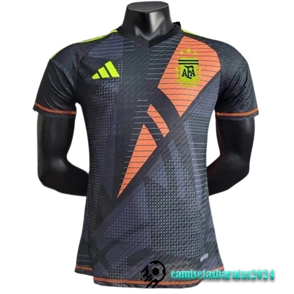 Replicas Tailandia Portero Jugadores Camiseta Argentina 2024 Negro